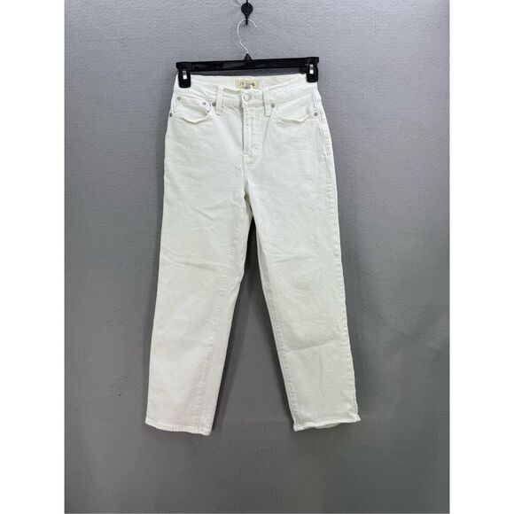 Madewell The Perfect Vintage Straight Jean Tile White Size 26P - Picture 10 of 10